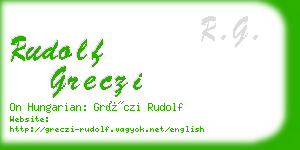 rudolf greczi business card